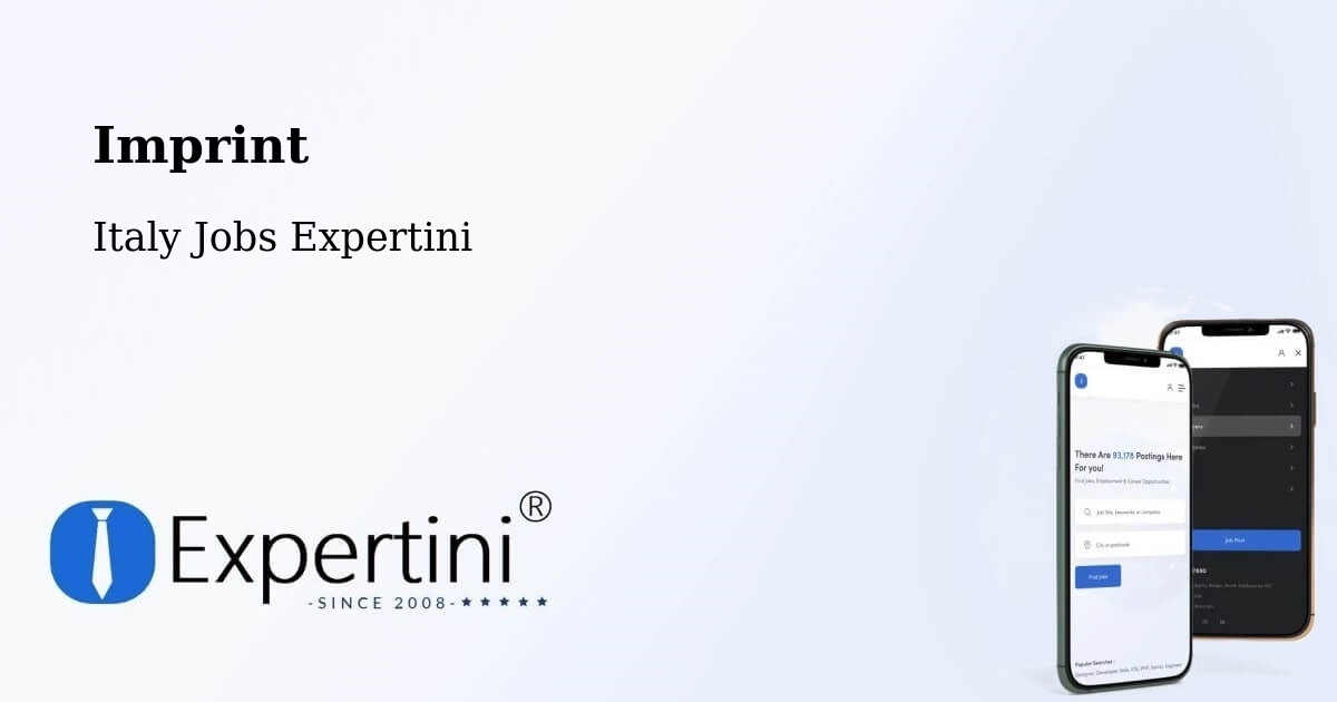 Imprint – Vivaro - Italy Jobs Expertini