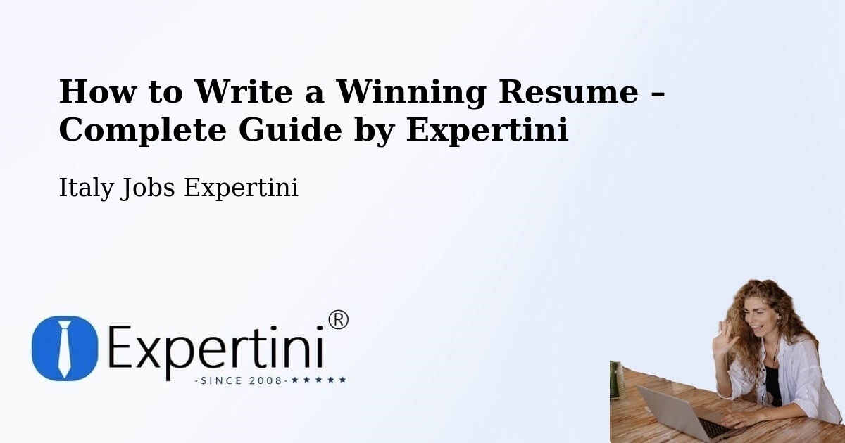 Resume Writing Guide for Job Seekers – Vivaro - Vivaro, Italy Jobs Expertini